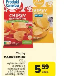 Carrefour Chipsy Carrefour oferta