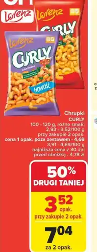 Carrefour Chrupki Curly Lorenz oferta