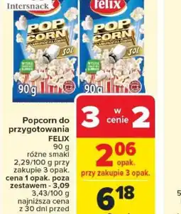Carrefour Popcorn do przygotowania Felix oferta