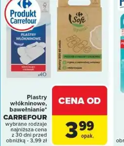 Carrefour Plastry włókninowe, bawełniane Carrefour oferta