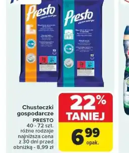 Carrefour Chusteczki gospodarcze Presto oferta