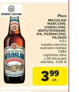 Carrefour Piwo Miłosław oferta