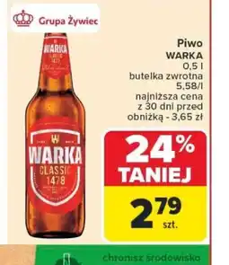 Carrefour Piwo Warka oferta