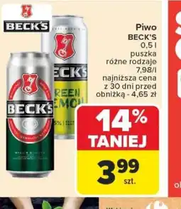 Carrefour Piwo Beck's oferta