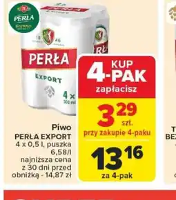 Carrefour Piwo Perła Export oferta