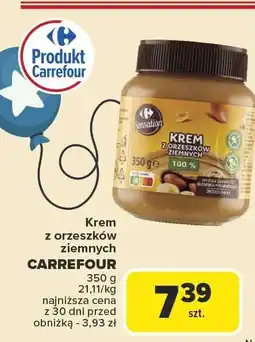 Carrefour Krem z orzeszków ziemnych Carrefour 350g oferta
