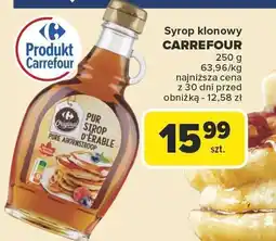 Carrefour Syrop klonowy Carrefour 250g oferta