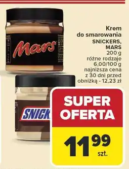 Carrefour Krem do smarowania Snickers, Mars 200g oferta