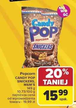 Carrefour Popcorn CANDY POP SNICKERS 149g oferta
