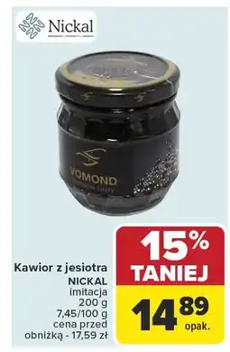 Carrefour Kawior z jesiotra Nickal 200g oferta