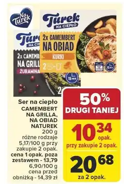 Carrefour Ser camembert na grilla żurawina 200g Turek oferta
