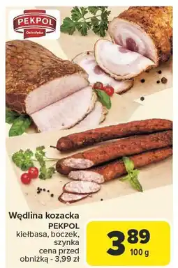Carrefour Wędlina kozacka kiełbasa 100g PEKPOL oferta