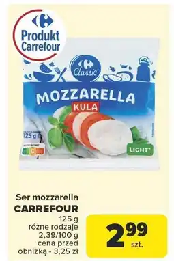 Carrefour Ser mozzarella CARREFOUR 125g oferta