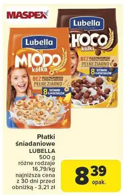 Carrefour Płatki śniadaniowe Lubella 500g oferta