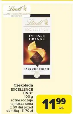 Carrefour Czekolada EXCELLENCE LINDT INTENSE ORANGE 100g oferta