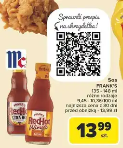 Carrefour Market Sos FRANK'S 135-148ml oferta