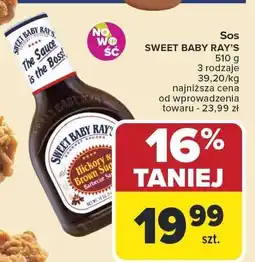 Carrefour Market Sos SWEET BABY RAY'S 510g oferta
