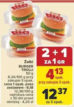 Carrefour Żelki Burger Trolli 50g oferta