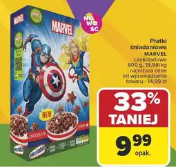 Carrefour Płatki śniadaniowe MARVEL czekoladowe 500g oferta