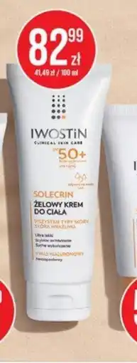 Iwostin Solecrin żelowy krem do ciała SPF 50+