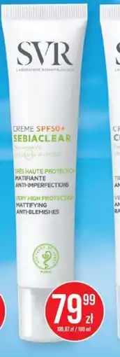 SVR Creme SPF50+ Sebiaclear