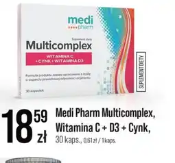 Apteka Cosmedica Medi Pharm Multicomplex, Witamina C + D3 + Cynk oferta