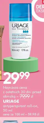 SuperPharm Uriage antyperspirant roll-on oferta