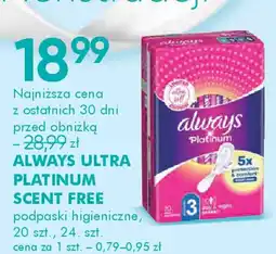 Always Ultra Platinum Scent Free