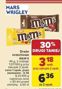 Carrefour Draże orzechowe M&M's 45g oferta