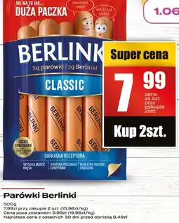 Supeco Parówki Berlinki 250g oferta