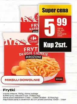 Supeco Frytki długie cienkie mrożone 750g Supeco oferta