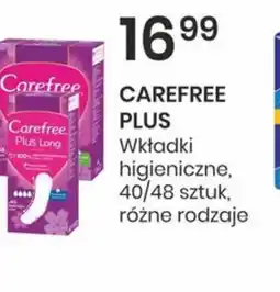 Sekret Urody Wkładki higieniczne Carefree Plus oferta