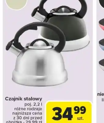 Carrefour Czajnik stalowy oferta