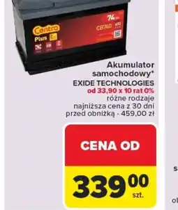 Carrefour Akumulator samochodowy Exide Technologies oferta