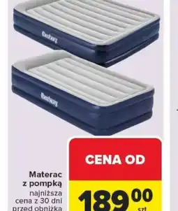 Carrefour Materac z pompką oferta