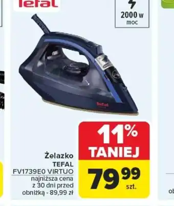 Carrefour Zelazko Tefal FV1739E0 Virtuo oferta