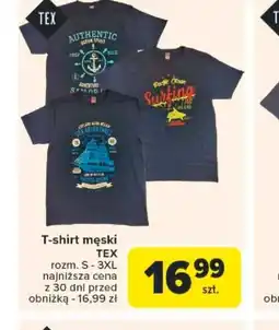 Carrefour T-shirt męski TEX oferta
