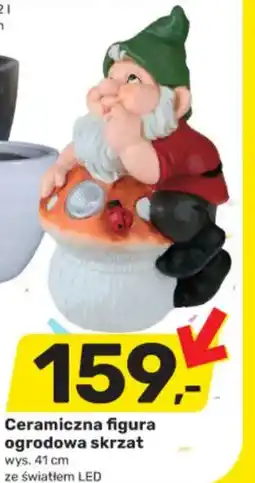 Bricomarche Ceramiczna figura ogrodowa skrzat oferta