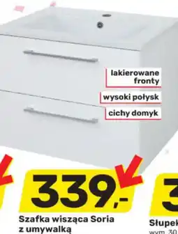 Bricomarche Szafka wisząca Soria z umywalką oferta