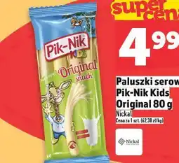 Topaz Paluszki serowe Pik-Nik Kids Original 80g oferta