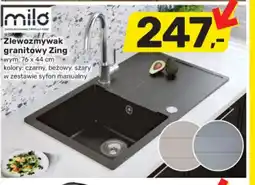 Bricomarche Zlewozmywak granitowy Zing Milo oferta
