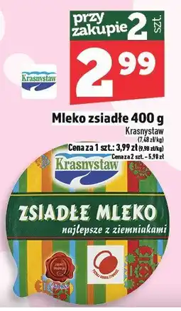Topaz Mleko zsiadłe 400g Krasnystaw oferta