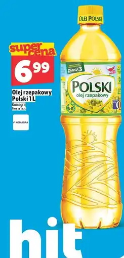 Topaz Olej rzepakowy Polski 1L Komagra oferta