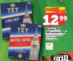 Topaz Herbata TET 100 torebek 200g TET Generation oferta