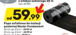 Papa asfaltowa do izolacji poziomej Nexler Fundament