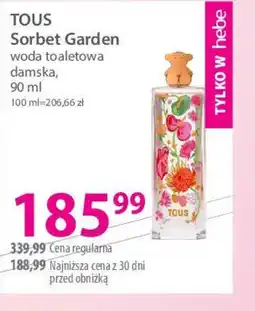 Hebe TOUS Sorbet Garden oferta