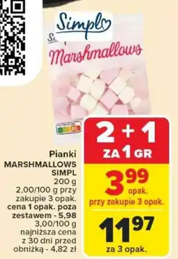 Carrefour Pianki Marshmallows Simpl oferta