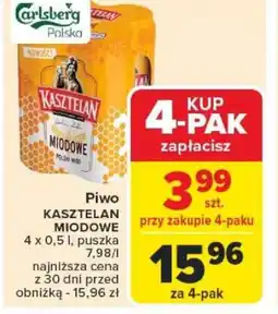 Carrefour Piwo Kasztelan Miodowe oferta