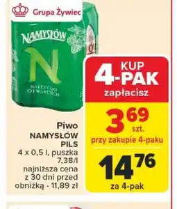 Carrefour Piwo Namysłów Pils oferta