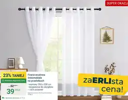 ERLI Firana woalowa śnieżnobiała na przelotkach oferta